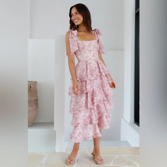 Poetry At Dawn Midi Dress - Picture 4 of 10